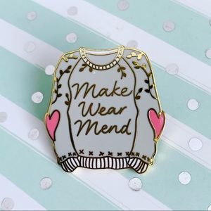 Make Wear Mend Enamel Pin
